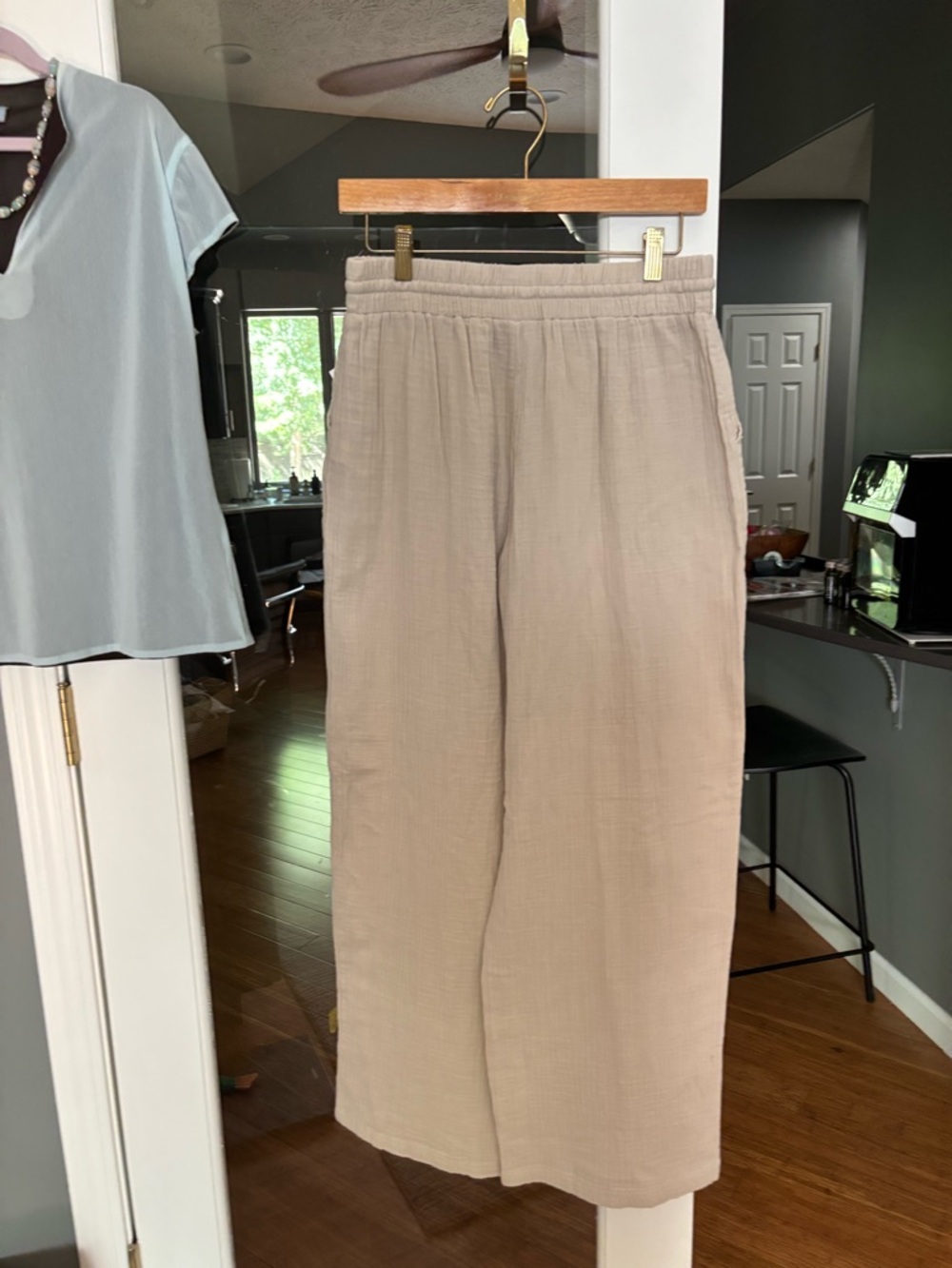 Style & Co. Stone Wall (Cream) Wide Leg Pants Medium